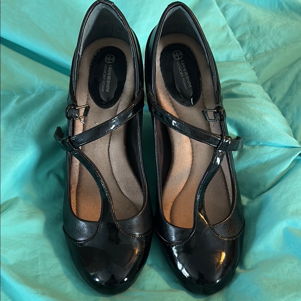 Black Patent Leather Mary Jane Shoes